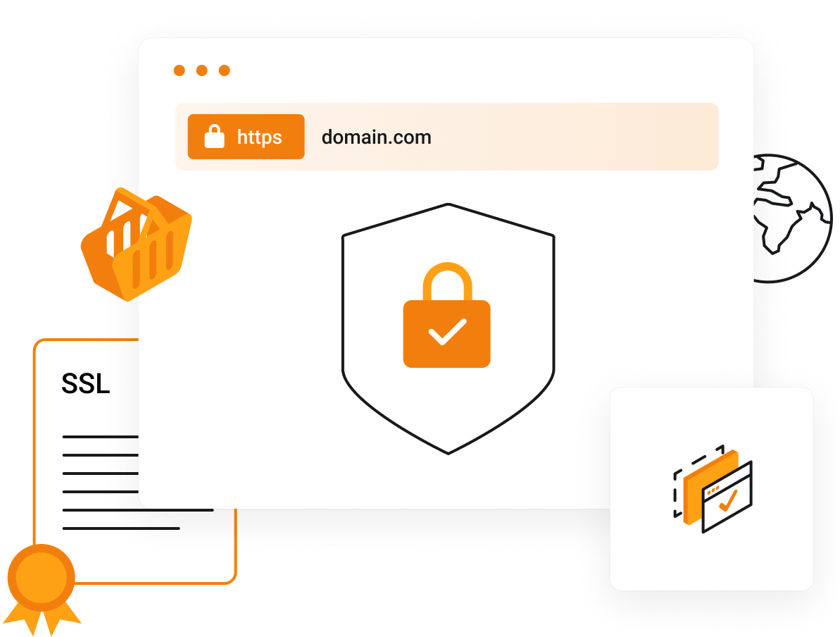 Domain bestellen und Wunsch-Domain sichern - SSL Zertifikate